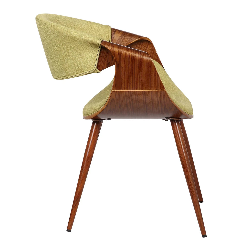 Fabric Dining Chair in Walnut and Charcoal J907