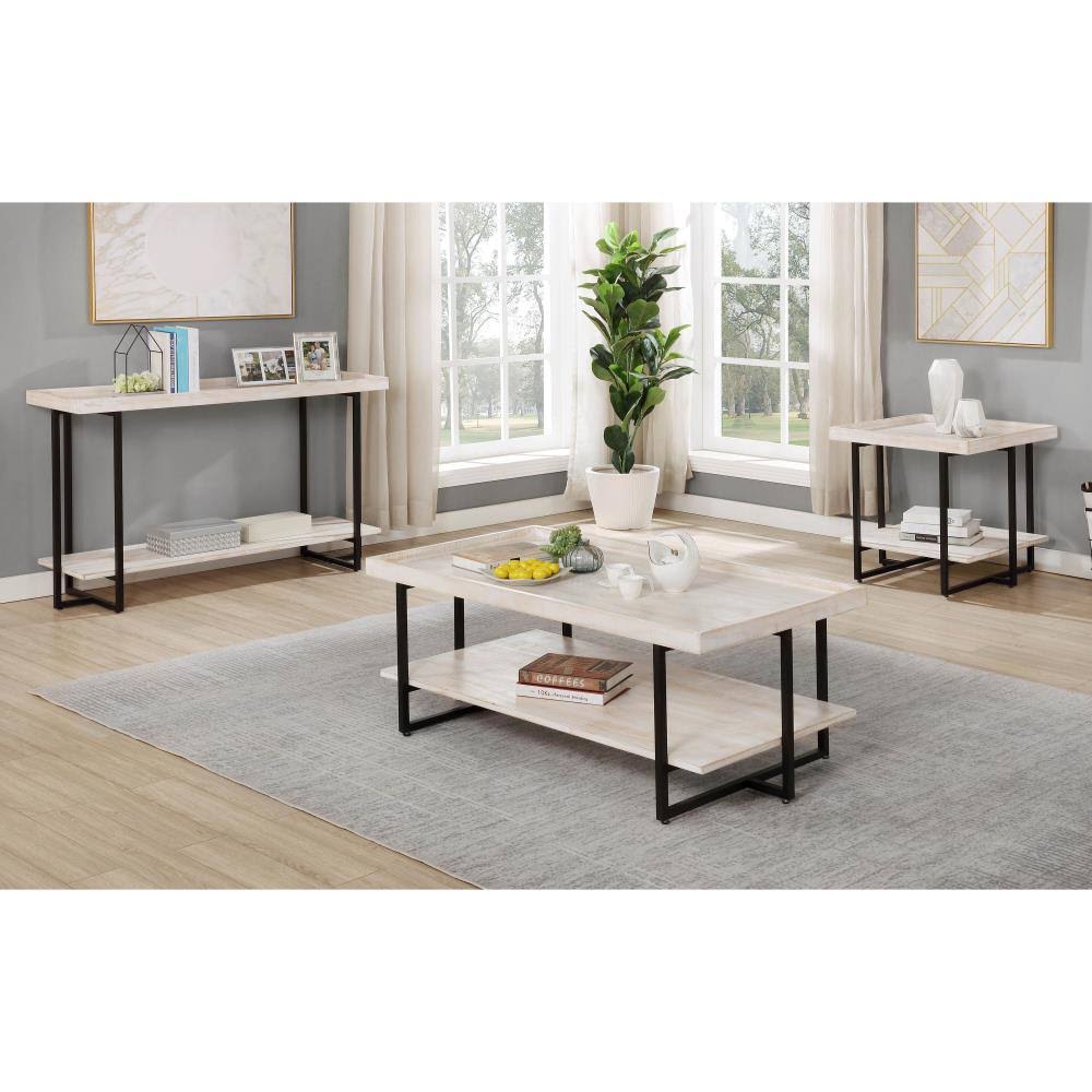 Antique White Wood Console Table I9167