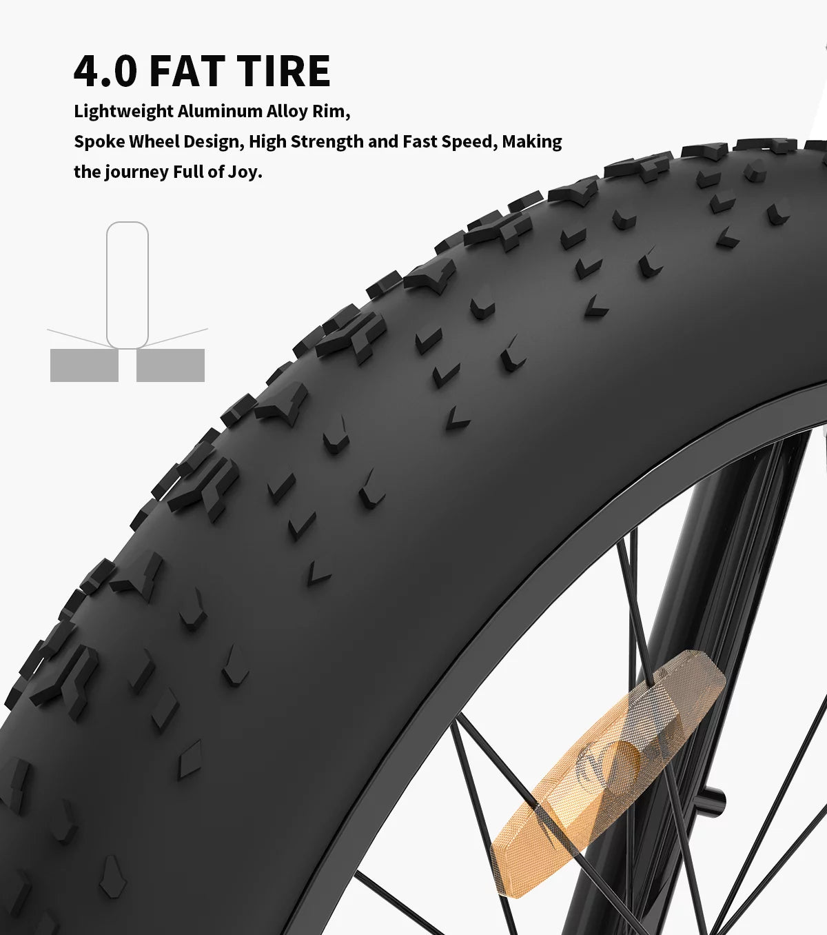 750W 48V 13AH Fat Tire Electric Mountain Bike J52560