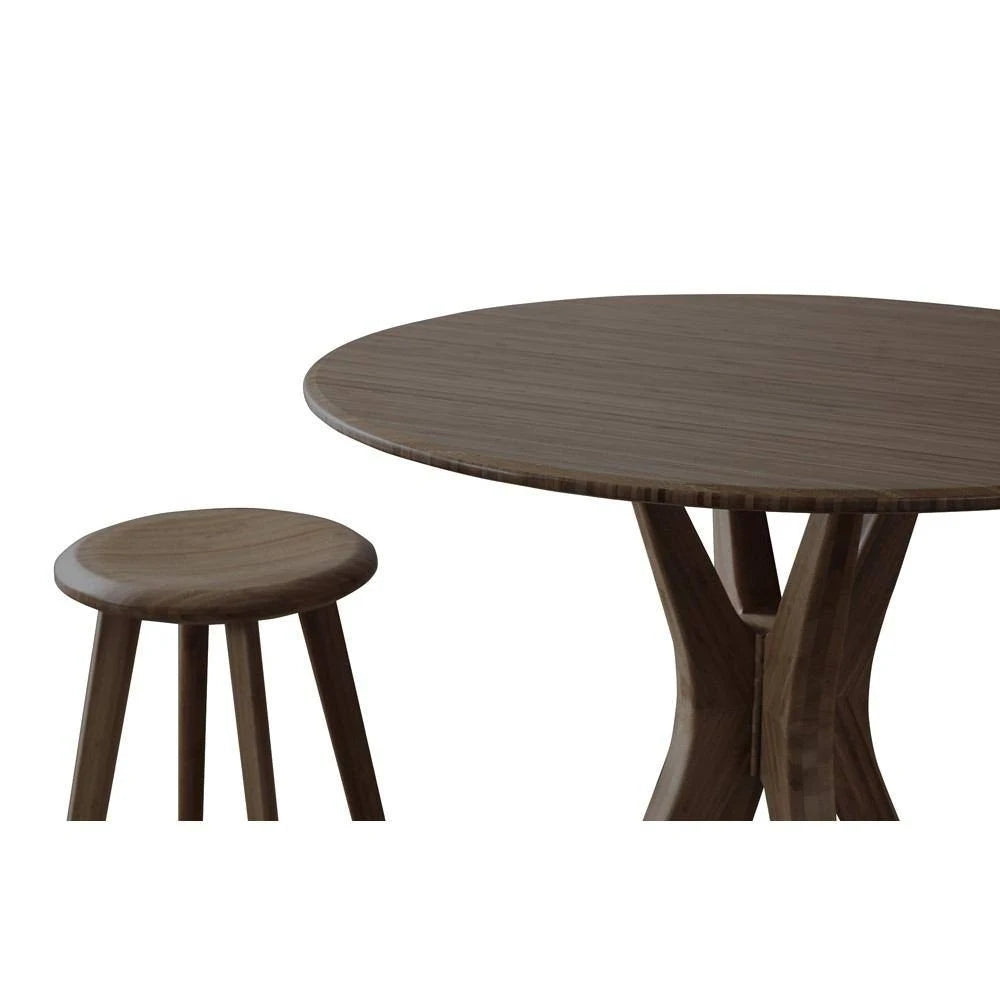 Black Walnut Bar Height Stool Set of 2 Q94908