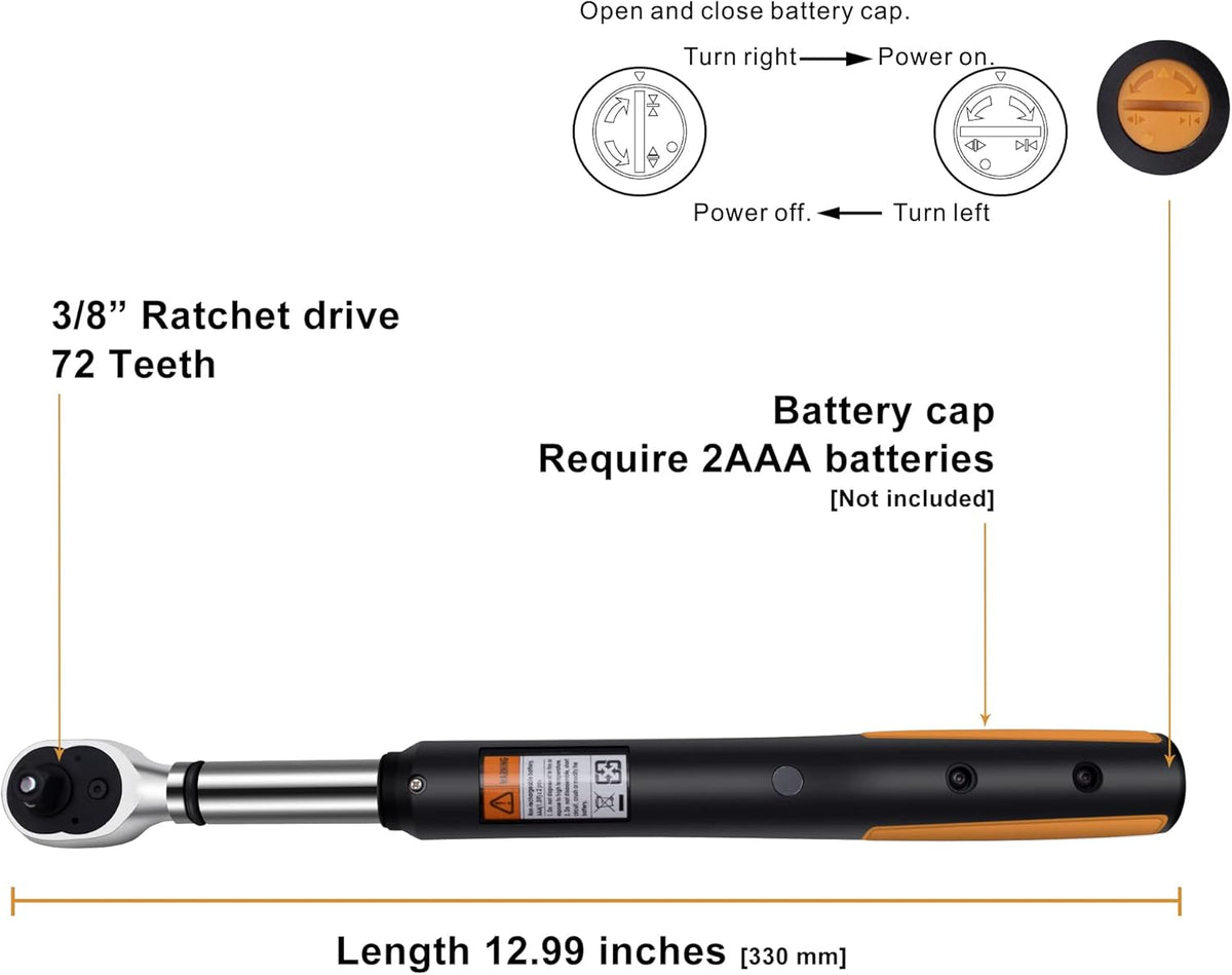 3/8 Digital Torque Wrench with Storage Case B236018