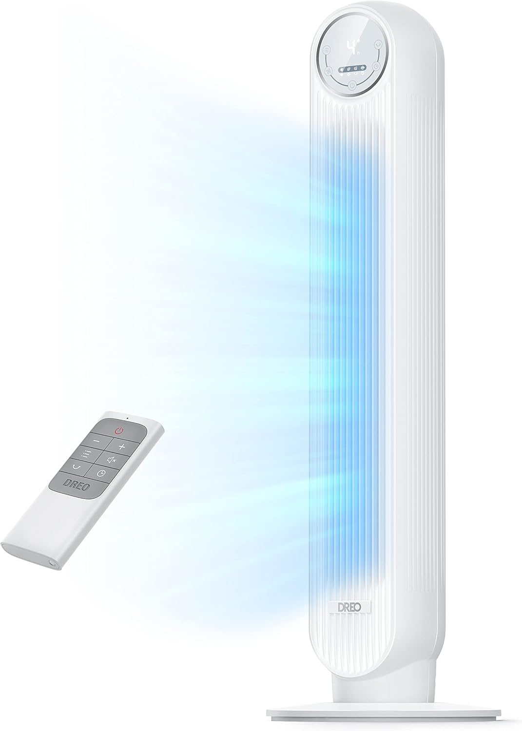 1500W Space Heater with Remote and Oscillating Tower Fan Q8919