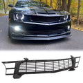 Front Heritage Bumper Upper Grille Grill Mesh for 2010-2015 Chevrolet Camaro SS LT ZL1 Dark Argent C51850