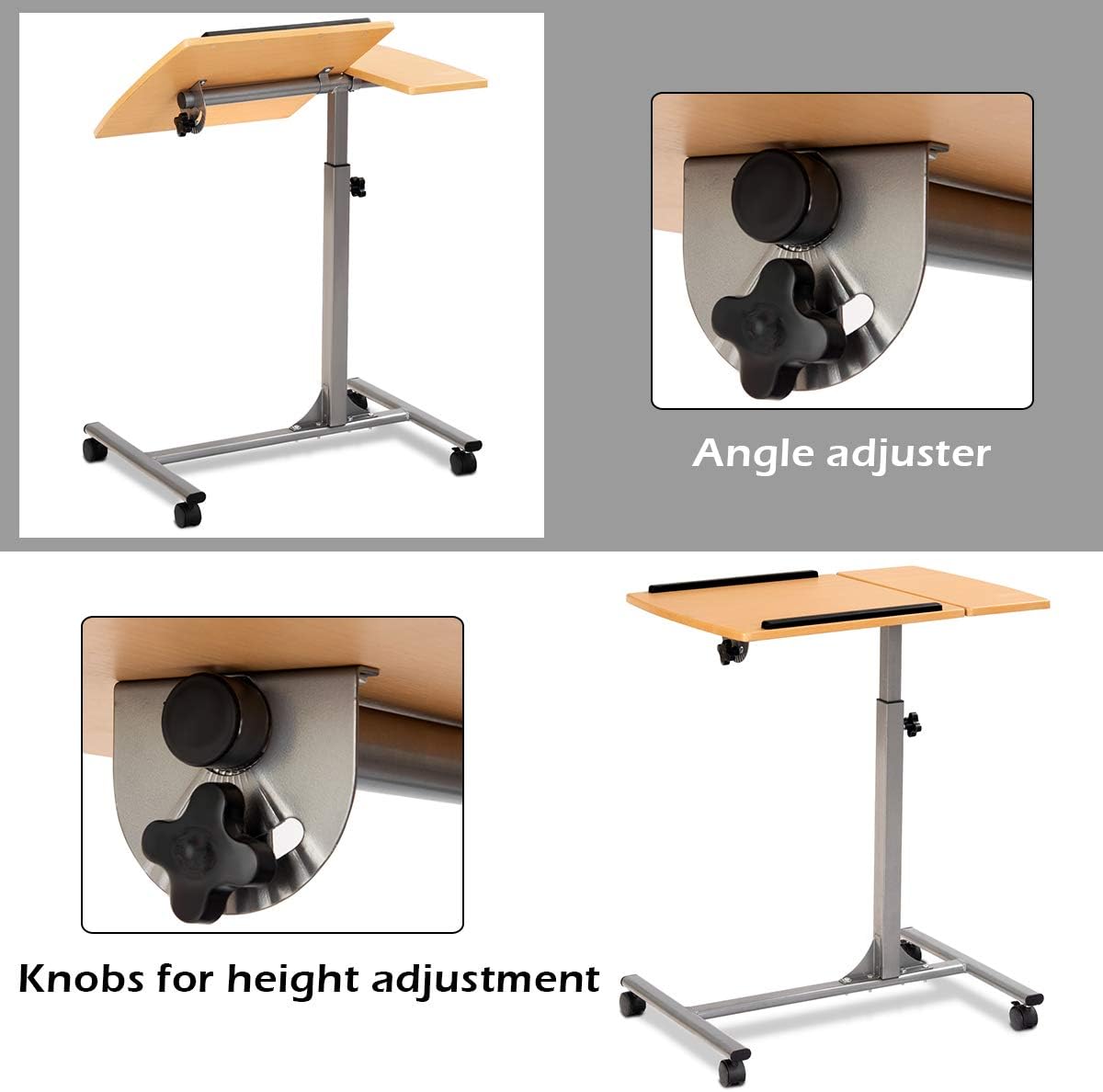 Rolling Laptop Desk Cart Z40412