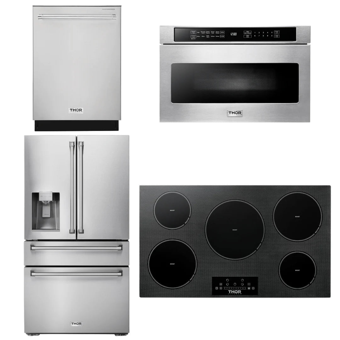 36 Induction Cooktop, Microwave, Refrigerator, Dishwasher A99852