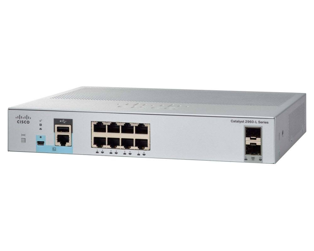 Managed Switch 8 Ethernet Ports 2 Gigabit SFP Uplink Ports O3125