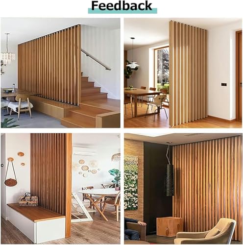 Wood Grain Screen Partition Post Aluminum Alloy P1408