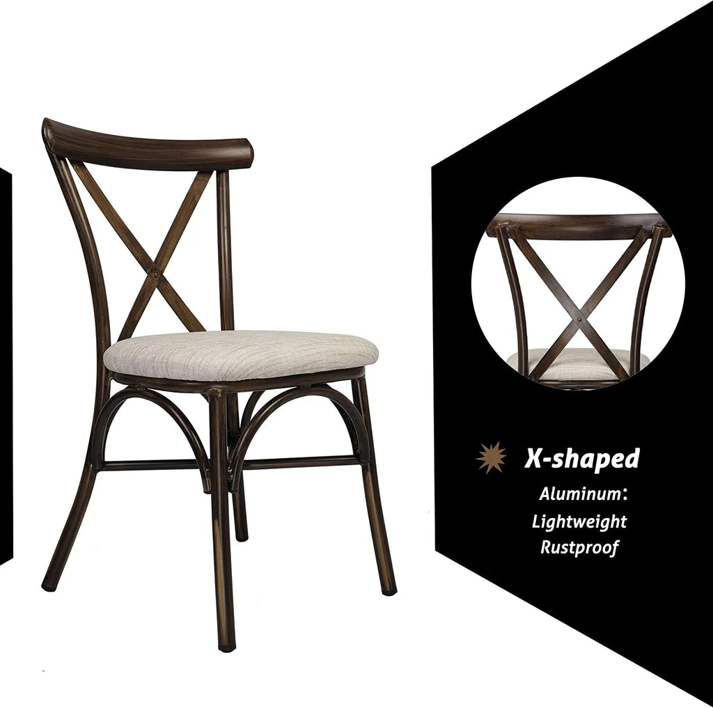 Upholstered Dining Chairs Set of 2 Sand Beige J179