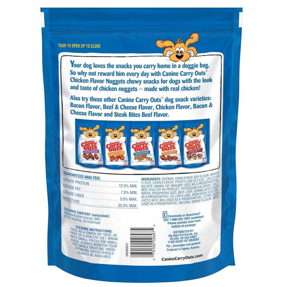 Chicken Flavor Nuggets Dog Snacks D570
