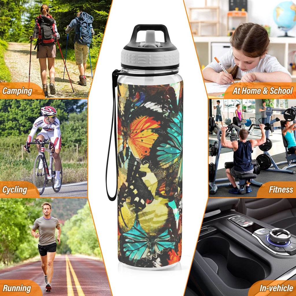 32oz Tritan Leakproof Water Bottle with Straw C490