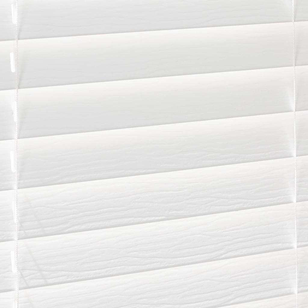 2-inch Cordless Faux Wood Horizontal Window Blinds, White, 34X64 T4753