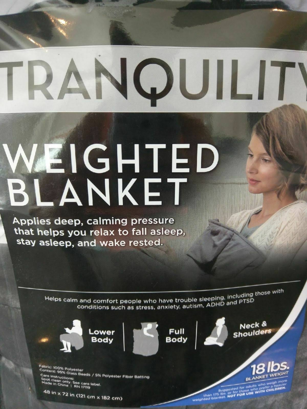 18 lbs Weighted Blanket with Washable Cover N6640