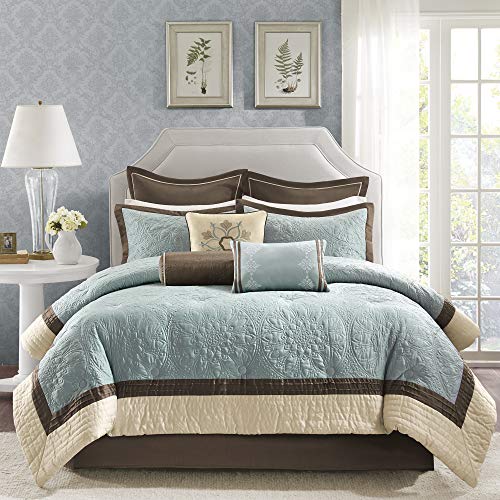 King Blue 9 Piece Comforter Set J14278