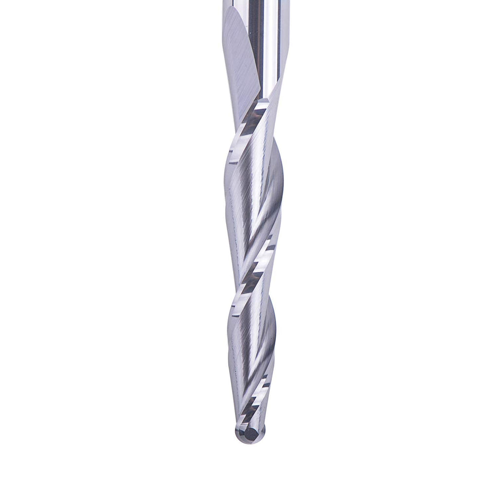 4Pcs Tapered End Mill Set 1/4 Shank 3 OVL Radius 4.0MM Tips Diameter CNC Router Bits Q338