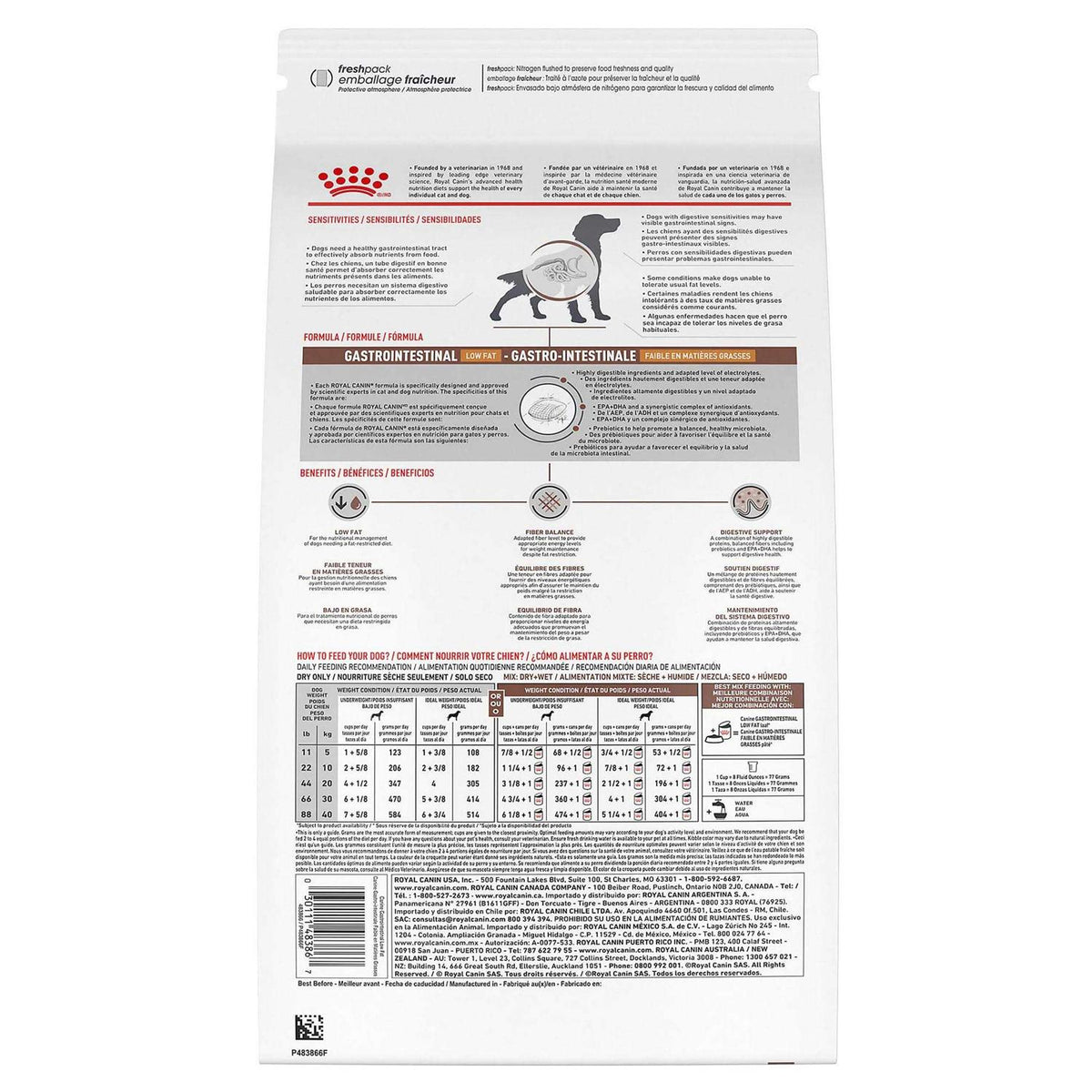 Veterinary Diet Gastrointestinal Low Fat Dry Dog Food B362