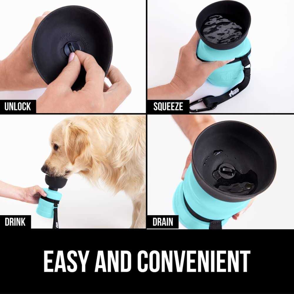 Leak Proof Portable Dog Water Bottle with Bowl Cap M2271