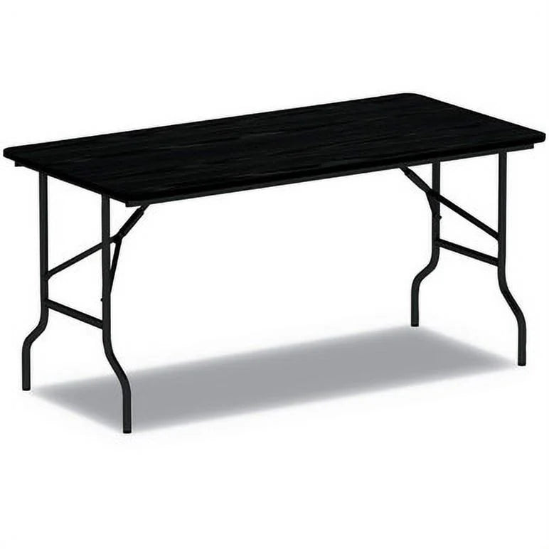 Rectangular Mahogany Wood Folding Table N91906