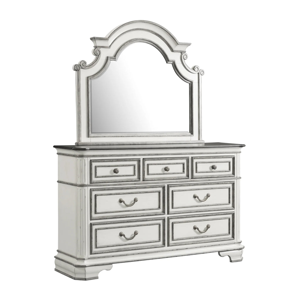 7-Drawer Dresser with Mirror Set W9098
