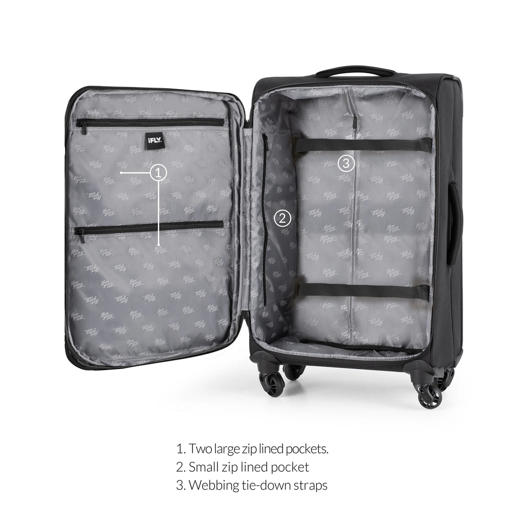 20" Black Softside Luggage F8357