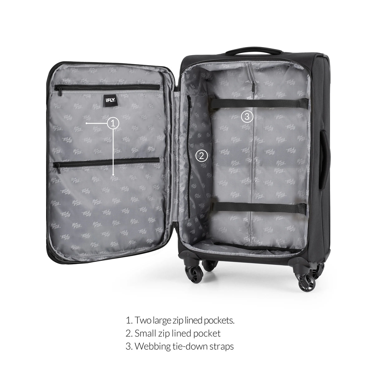 20" Black Softside Luggage F8357