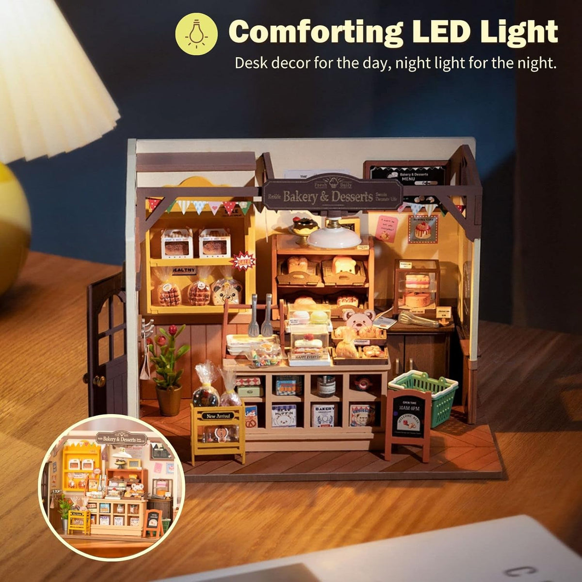 DIY Miniature Doll House Kit with LED B5807