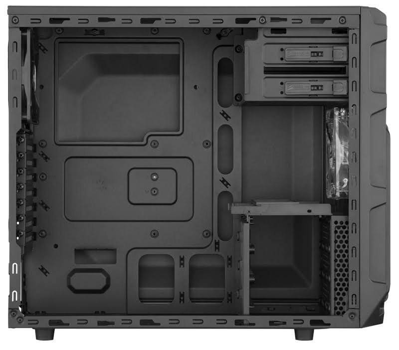 Black Steel ATX Mid Tower Gaming Case H934