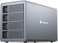 4 Bay Hard Drive Enclosure Aluminum Alloy USB3.0 to SATA3.0 External HDD SSD Storage Enclosure X7312