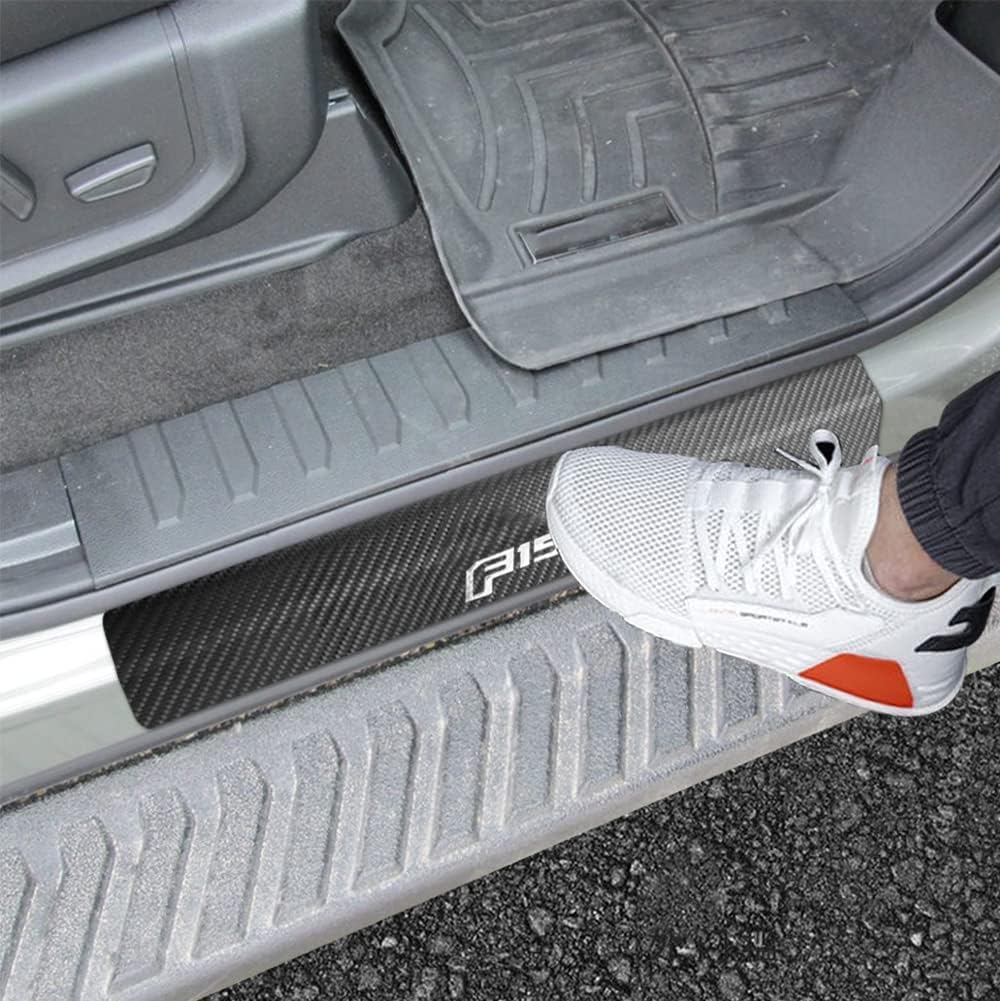 4PCS Leather Door Sill Protector Anti-Scuff Plate Cover O523124