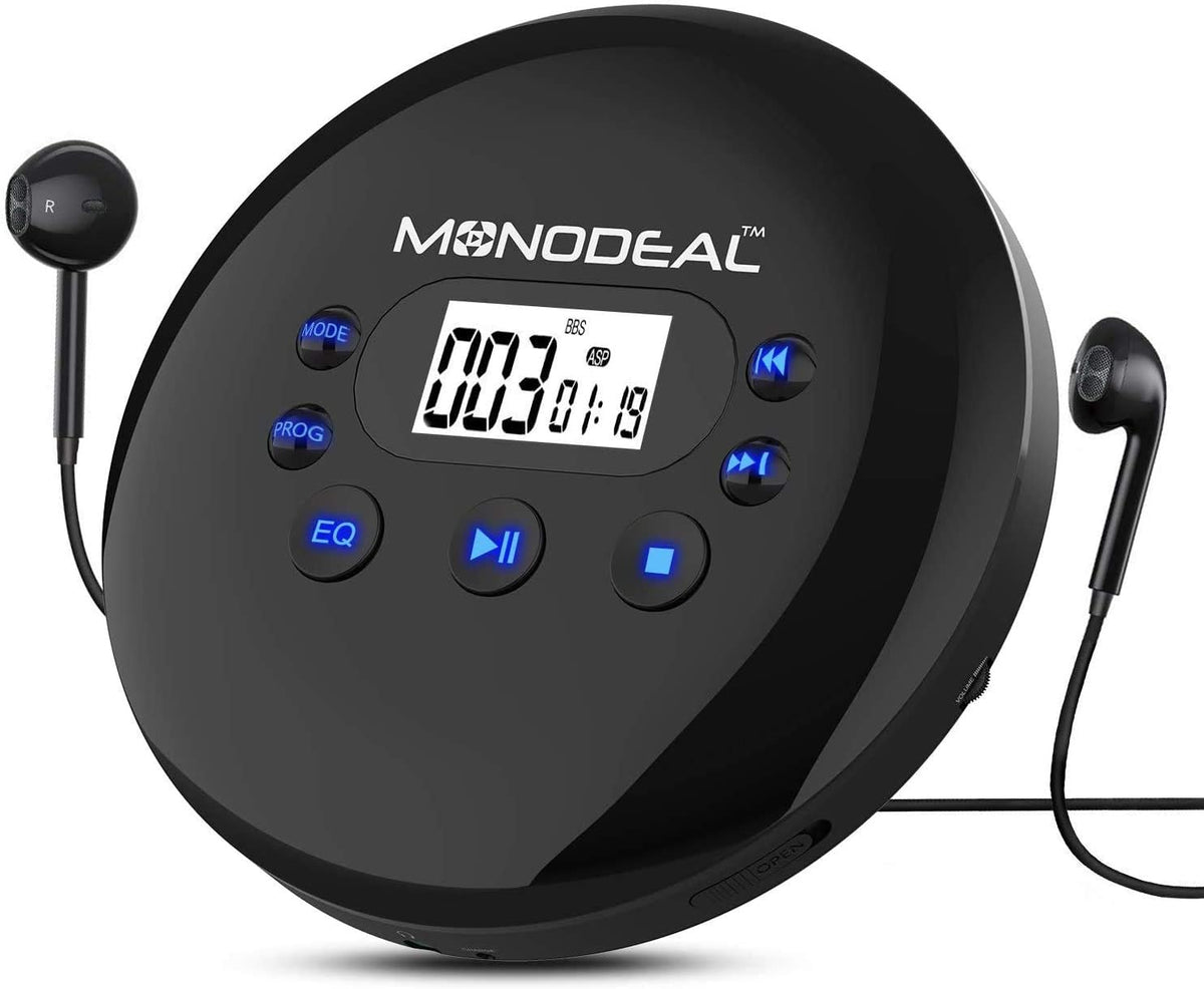 Portable CD Player with Headphones, Anti-Skip, Pack of 2 M514856