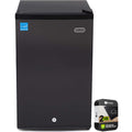 3.0 Cubic Feet Upright Freezer with Lock Black U405347