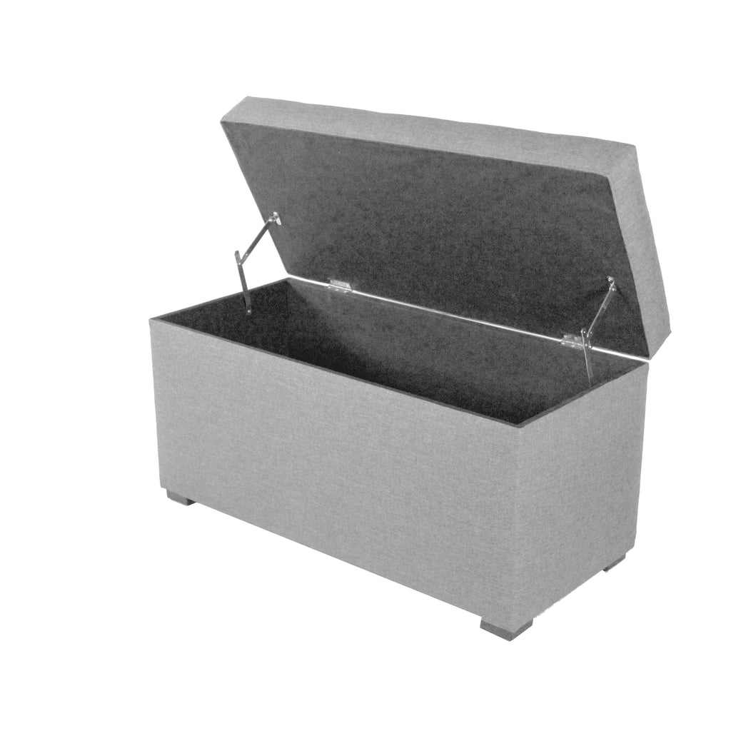 Beige Tufted Storage Bench S946