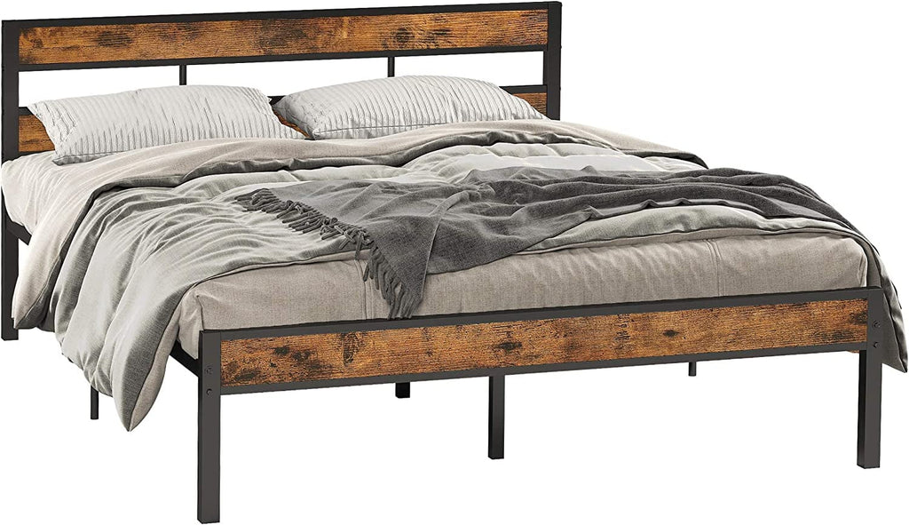 Queen Metal Bed Frame with Headboard F909097