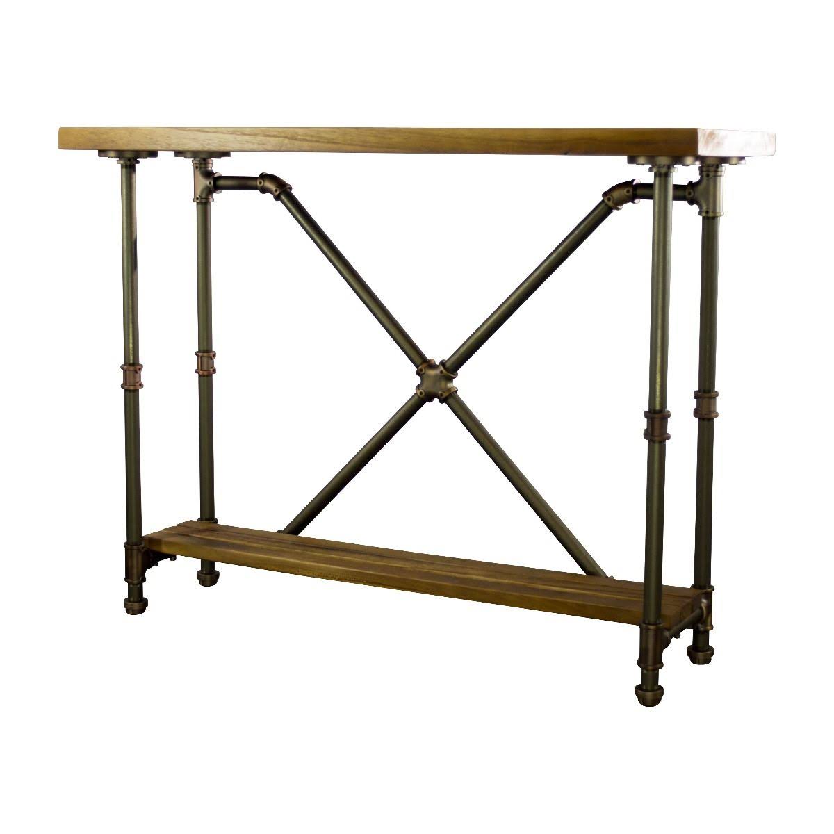 Bronze Industrial Console Table A331134