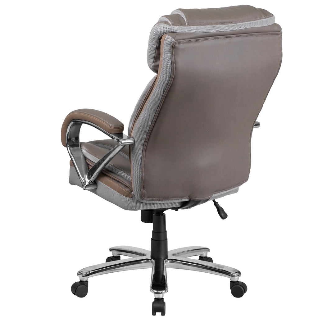 Taupe LeatherSoft Executive Swivel Office Chair S8405