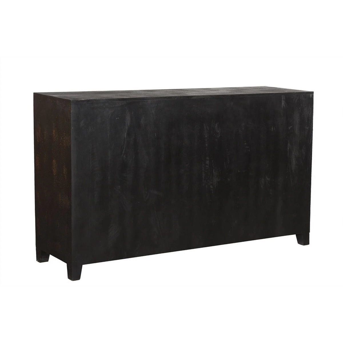 Black 4-door Solid Wood Sideboard G1289