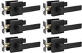 6 Pack Black Matte Door Handles C15576