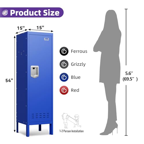 54" Height Lockable Steel Locker U5908