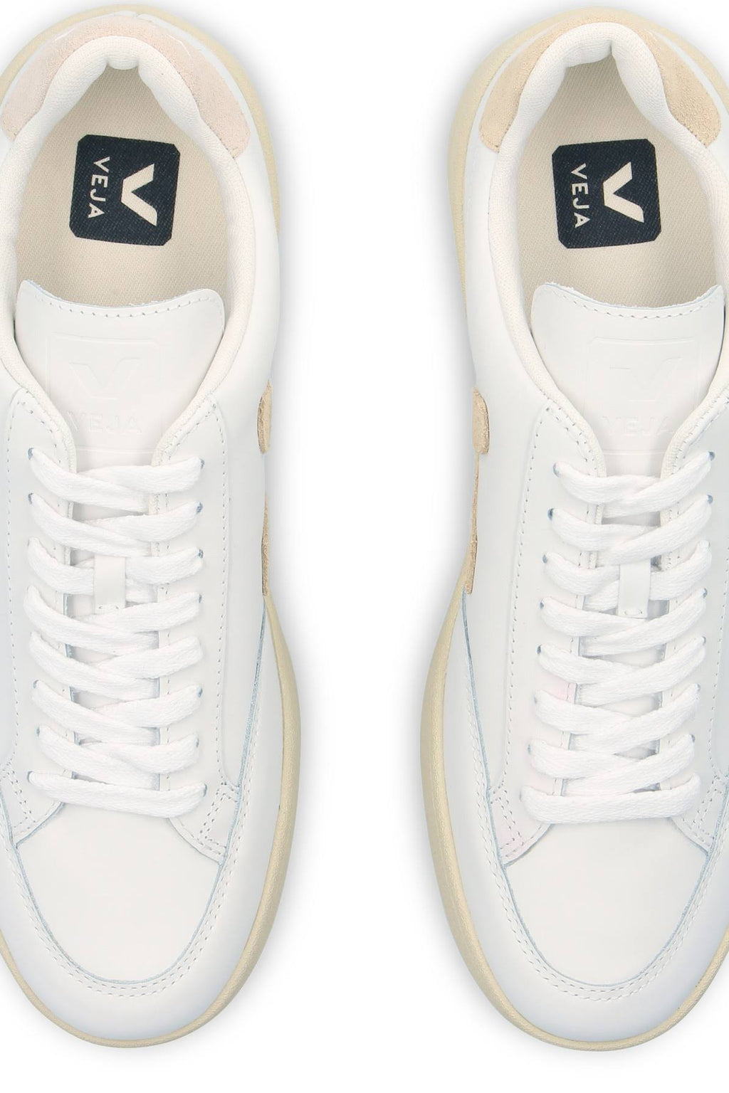 White Sable Leather Sneakers Z92311