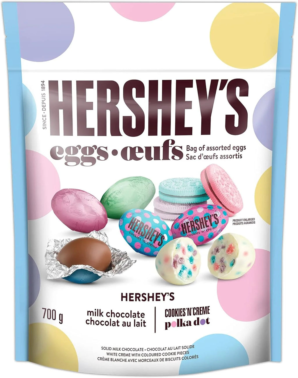 Milk Chocolate & Cookies 'n' Creme Easter Eggs V6332