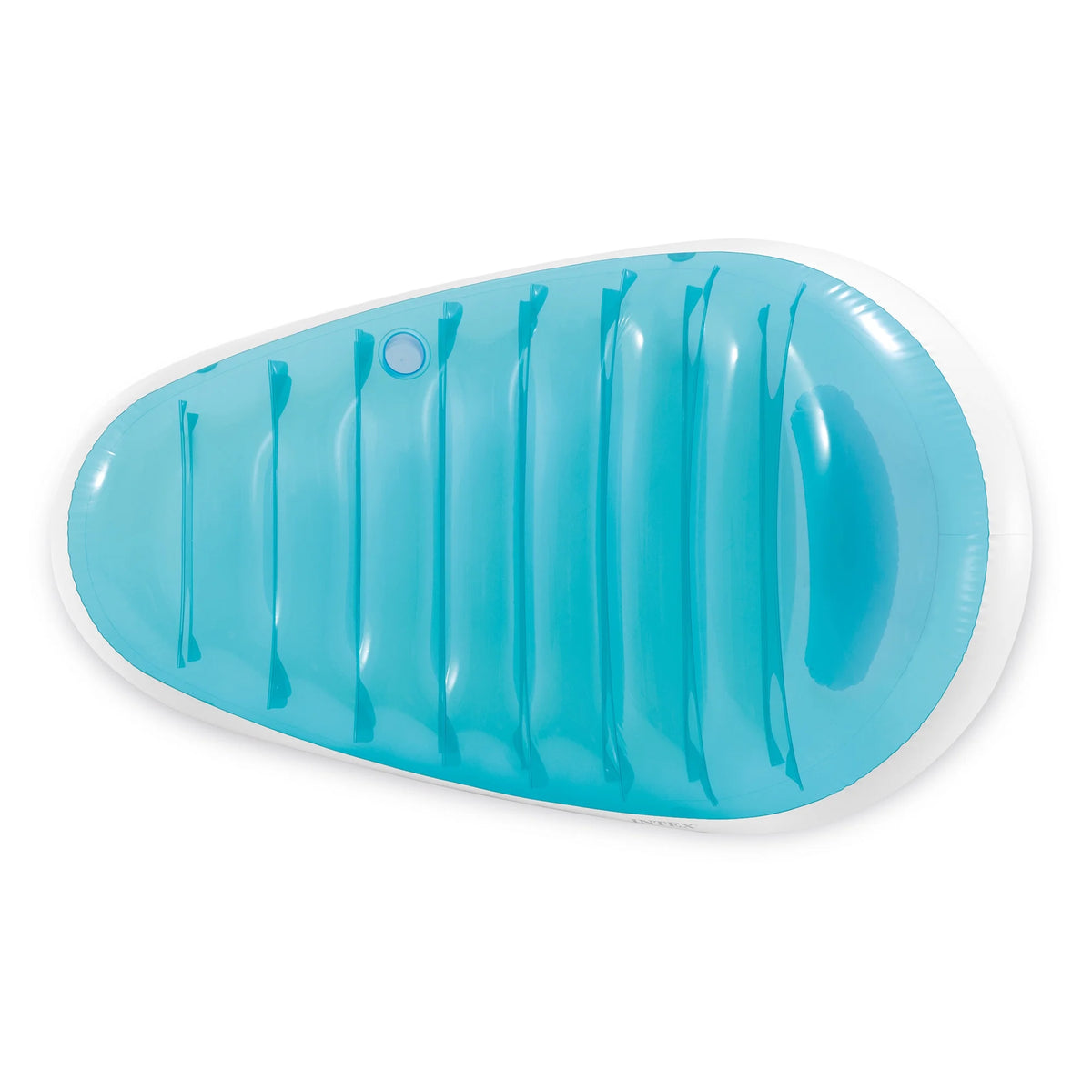 Blue & White Pool Float Lounger with Cupholder E259577