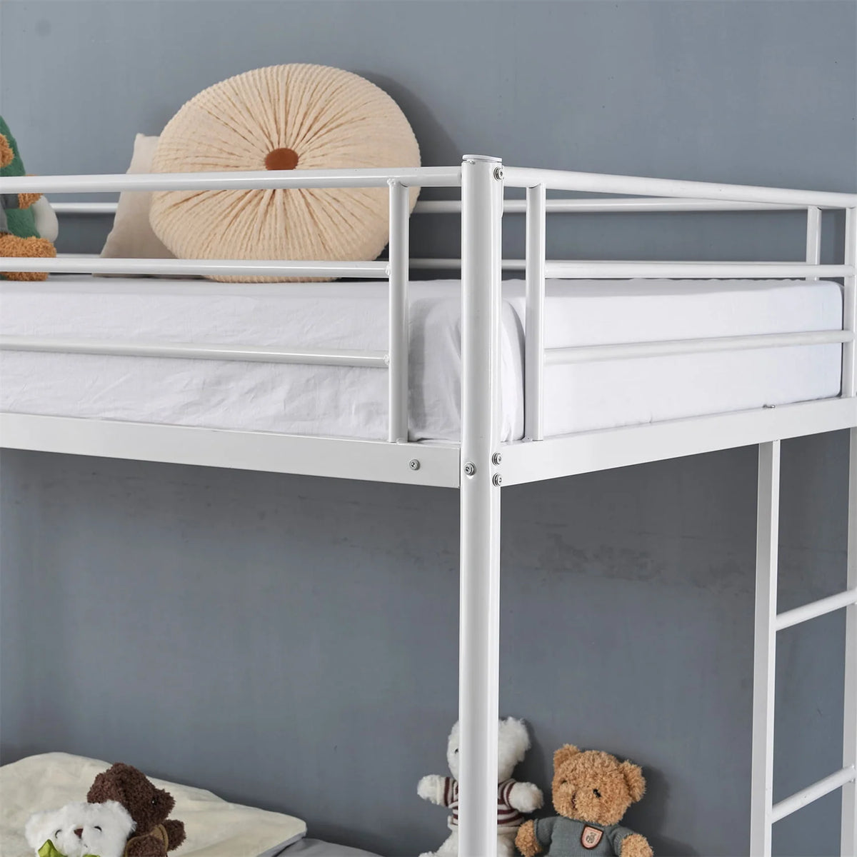 Twin over Twin Steel Bunk Beds V9523