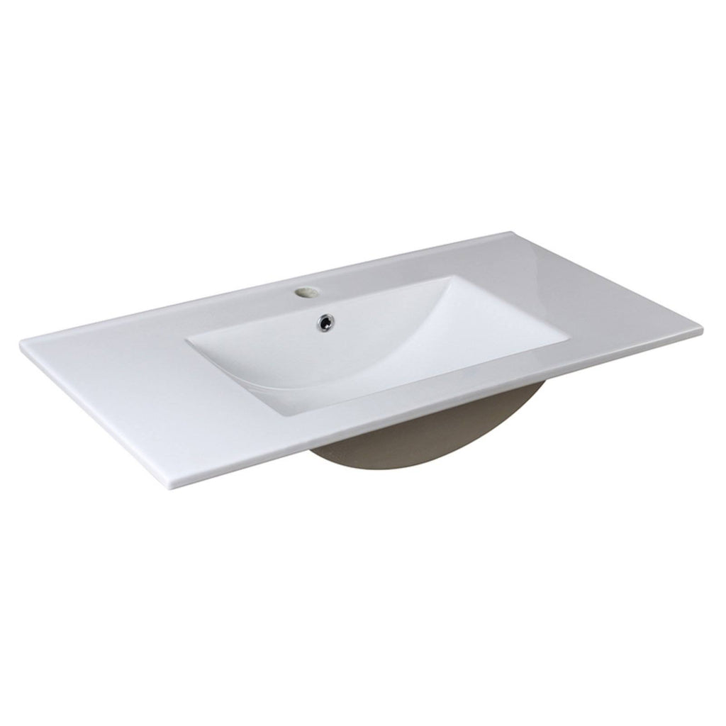 White Integrated Sink Countertop B46537