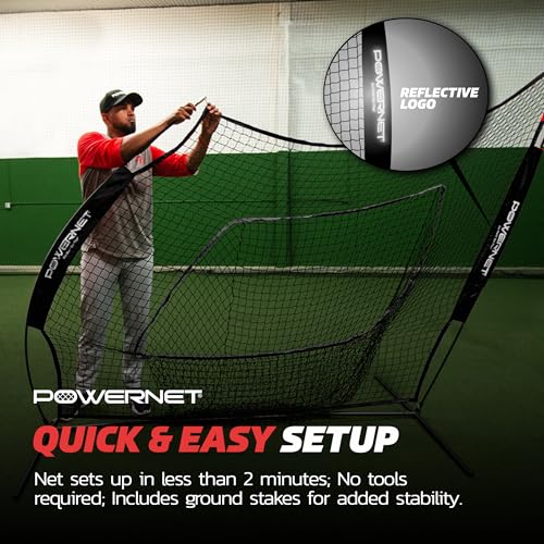 7x7 Baseball Softball Practice Net with Accessories Z29465
