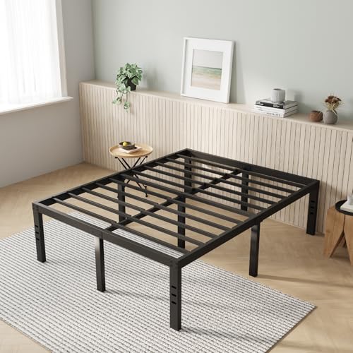 Full Size 14 Inch Metal Platform Bed Frame with Storage H778818