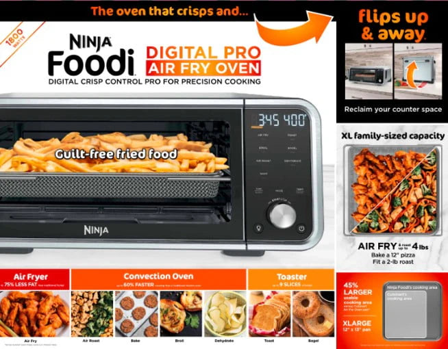 6-in-1 Digital Air Fry Toaster Oven I512897