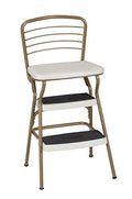 Black Chair and Step Stool C80866