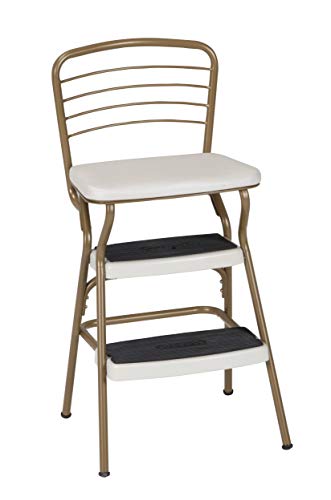 Black Chair and Step Stool C80866