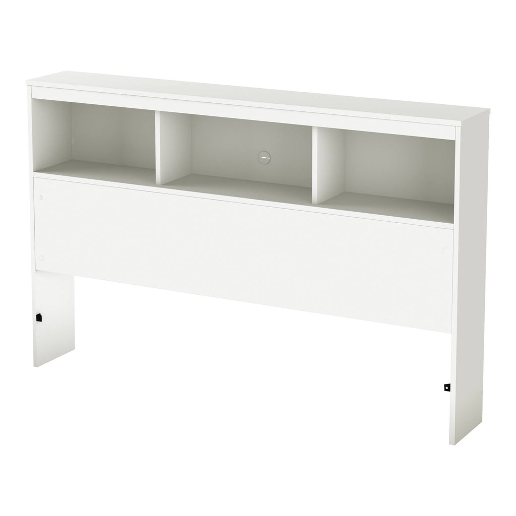 White Full Bookcase Headboard K90671