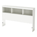 White Full Bookcase Headboard K90671