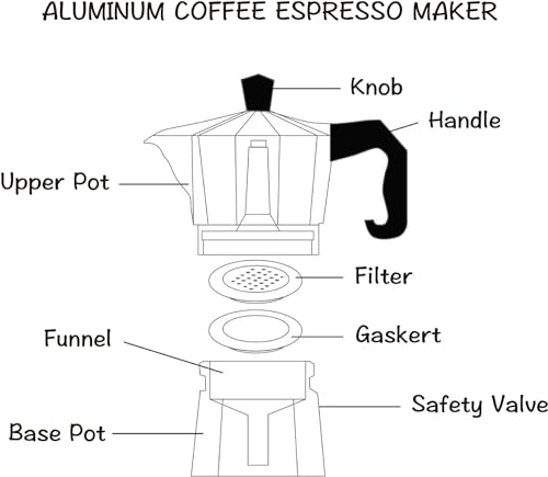 Silver 3 Cup Stovetop Espresso Maker N272985